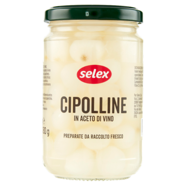 Selex Cipolline Aromatizzate con Aceto di Vino 300 g