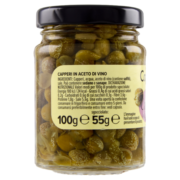 Consilia Capperi Aromatizzati con Aceto di Vino 100 g
