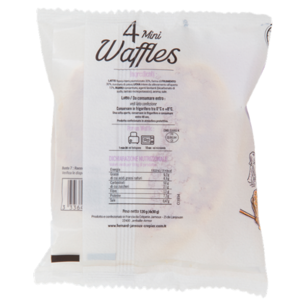 Bernard Jarnoux Crêpier 4 Mini Waffles 4 x 30 g