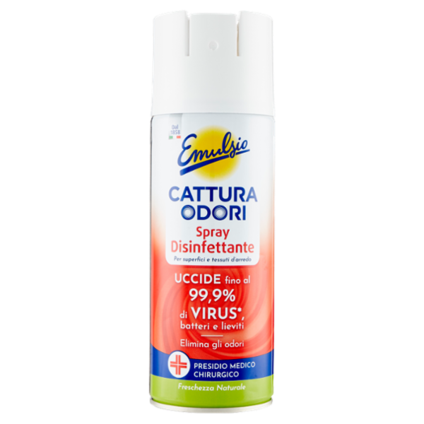 Emulsio Cattura Odori Spray Disinfettante Freschezza Naturale 350 ml