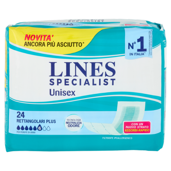 Lines Specialist Unisex Rettangolari Plus 24 pz
