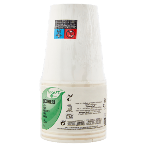 Smart Ecotable Bicchieri 25 cl 12 pz