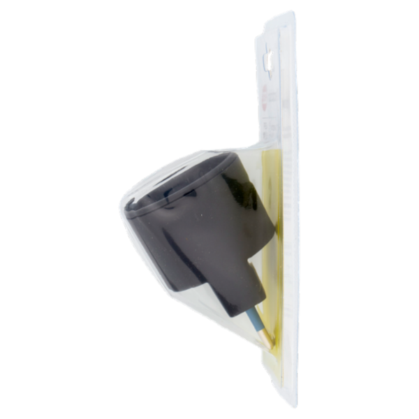 Selex Adattatore Semplice Spina 10A + 1 Presa 10-16A(Ted) Nero