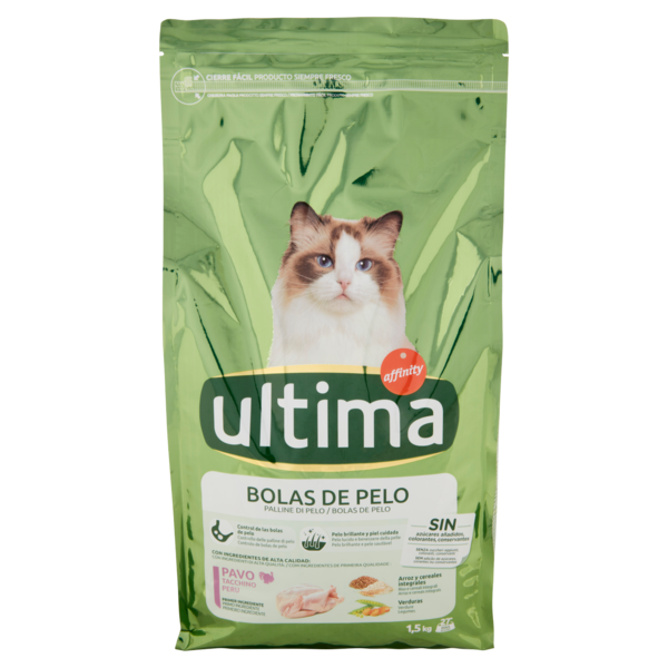 ultima Cat Palline di Pelo Tacchino 1,5 kg