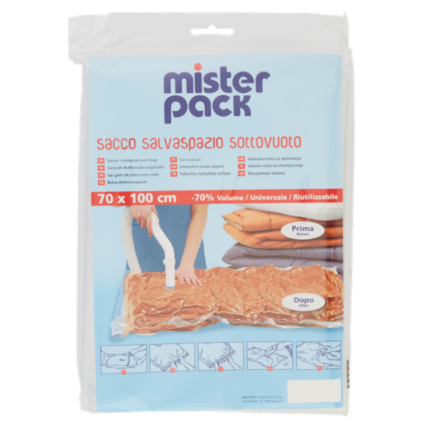 mister pack sacco salvaspazio sottovuoto 70x100 cm