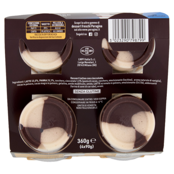 PERUGINA Vortici Mousse Cioccolato 4x90g