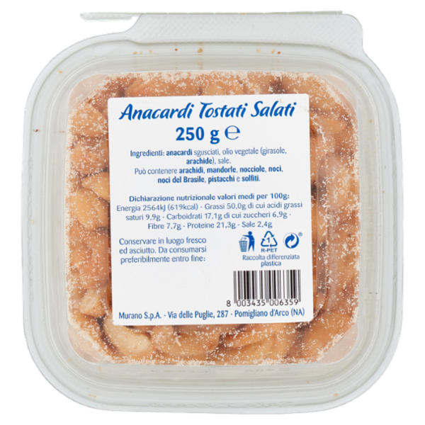 Fatina Anacardi Tostati Salati 250 g