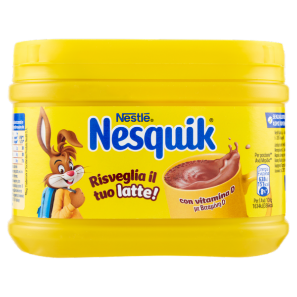 NESQUIK Preparato Solubile per Bevanda con Cacao Magro barattolo 250 g