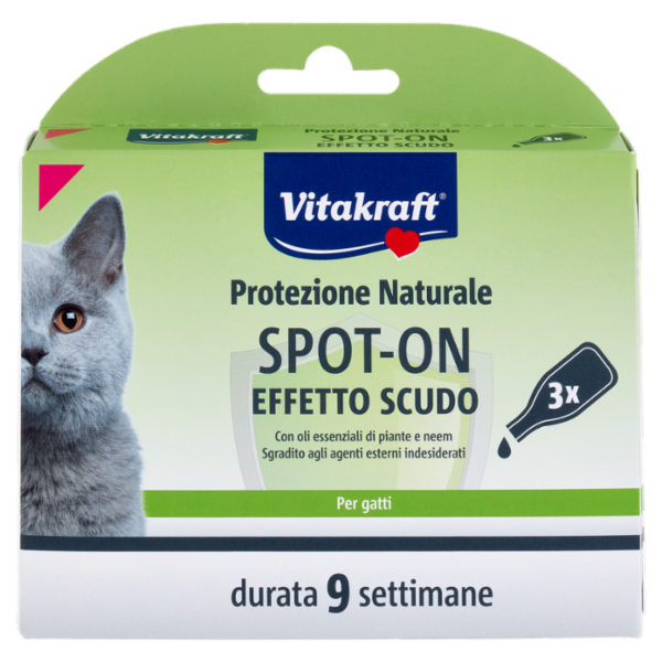 Vitakraft Spot-on Effetto Scudo Per gatti 3 pezzi da 1 ml