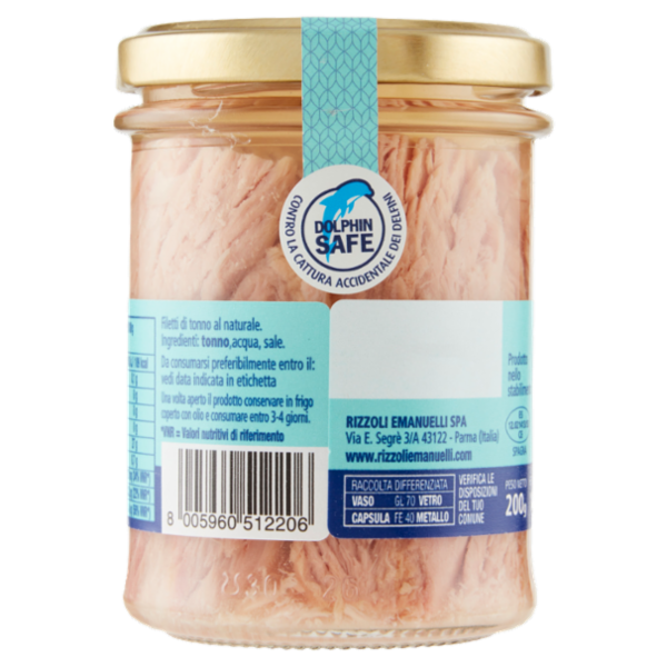 Rizzoli Filetti di Tonno al Naturale 200 g