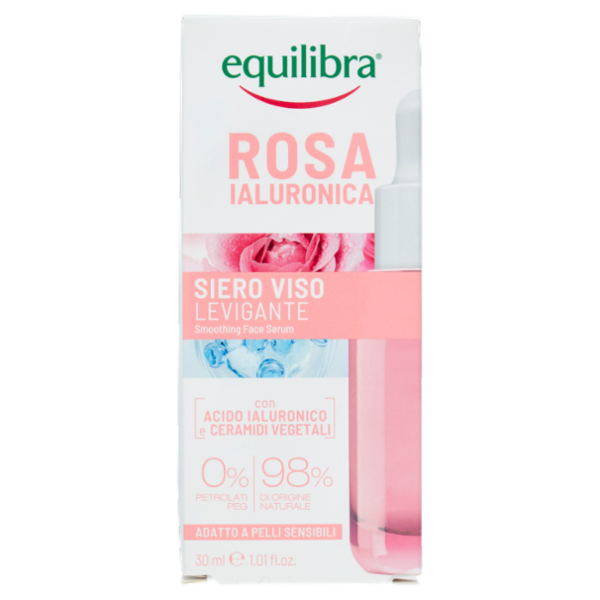 equilibra Rosa Ialuronica Siero Viso Levigante 30 ml