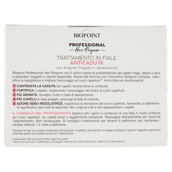 Biopoint Professional Hair Program Trattamento in Fiale Anticaduta* 10 x 7 ml
