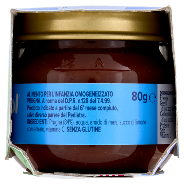 nipiol prugna omogeneizzato 2 x 80 g