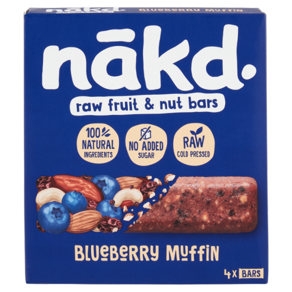 nākd. raw fruit & nut bars Blueberry Muffin 4 x 35 g