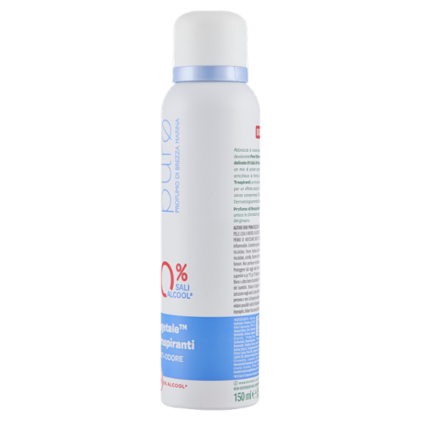 Borotalco purø Profumo di Brezza Marina Deo 0% Sali 150 ml