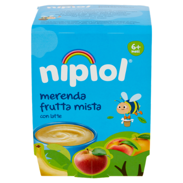 nipiol merenda frutta mista con latte 2 x 100 g