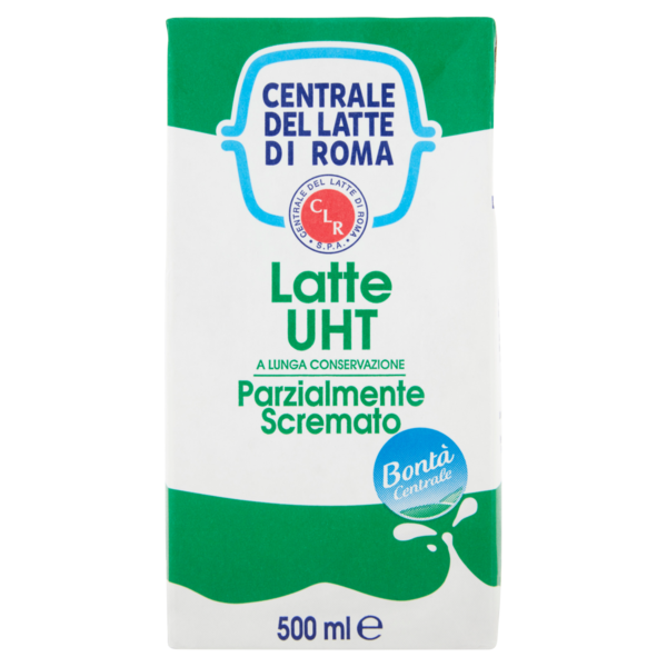 Centrale del Latte di Roma Latte UHT a Lunga Conservazione Parzialmente Scremato 500 ml