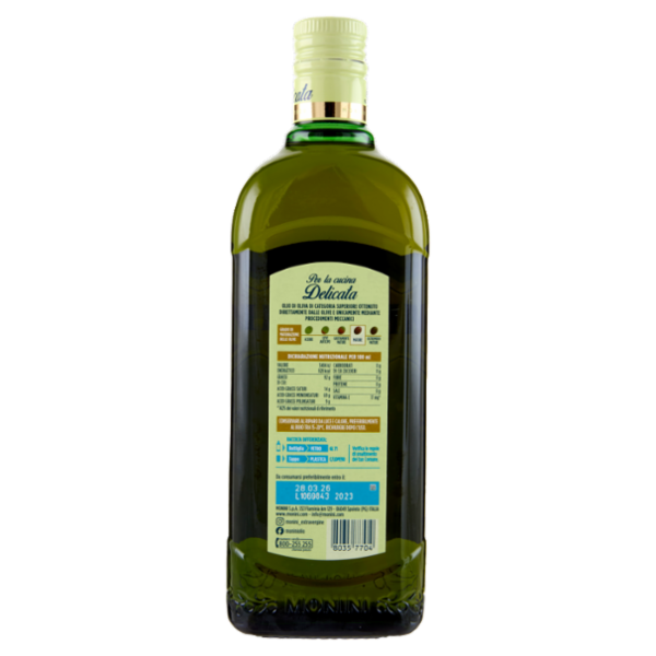 Monini per la cucina Delicata Olio Extra Vergine di Oliva 750 ml