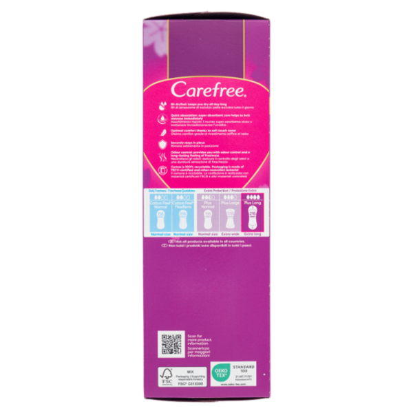 Carefree Plus Long Salvaslip 24 pz
