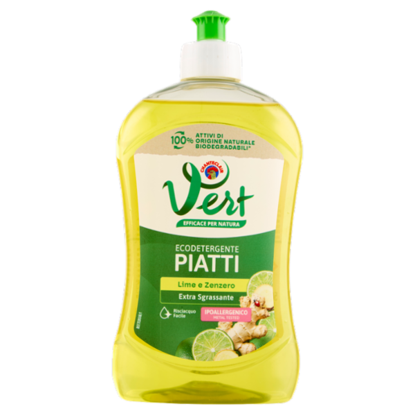 Vert di Chanteclair Ecodetergente Piatti Limone e Zenzero 500 ml
