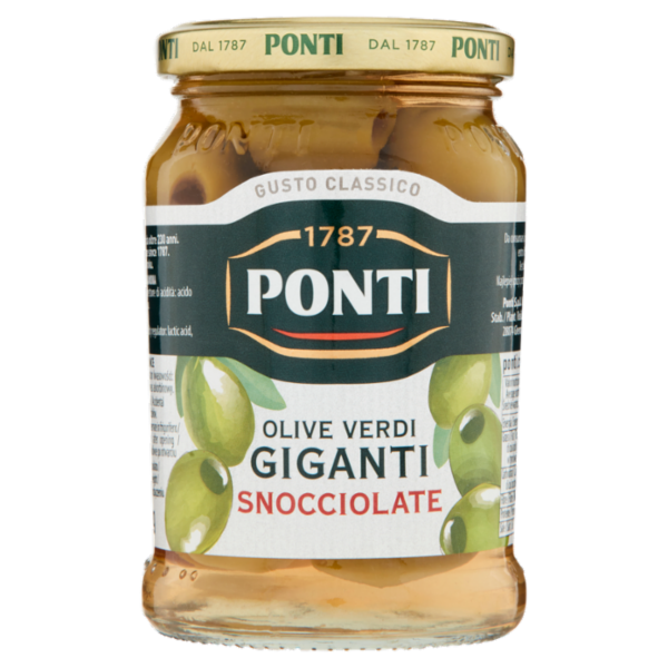 Ponti Olive Verdi Giganti Snocciolate 290 g
