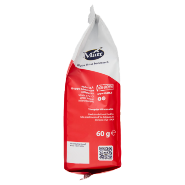 Matt Sfiziosì Potatoes Triangolini di Patate e Mais 60 g