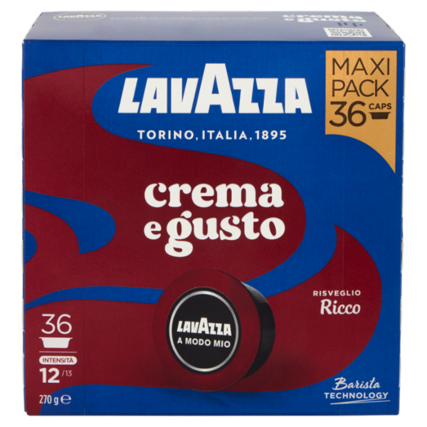 Lavazza A Modo Mio crema e gusto Ricco 36 Capsule 270 g