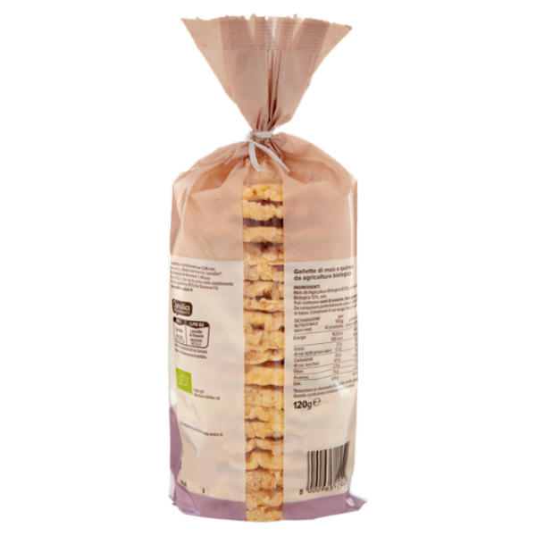 Consilia Gallette di Mais e Quinoa a Basso Contenuto di Grassi Biologiche 120 g