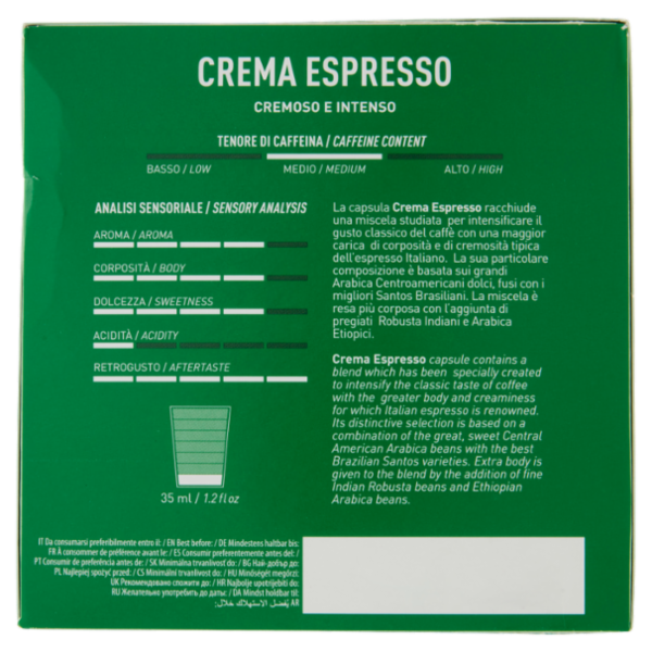 Carraro Crema Espresso Capsule Compatibili Nescafé* Dolce Gusto* 16 x 7 g