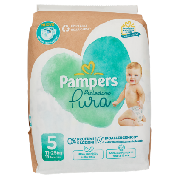 Pampers Protezione Pura 5 19 pz