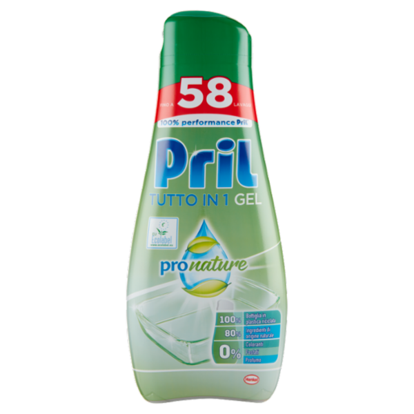 PRIL All in 1 Gel Green 928ml ProNature 58 lav.