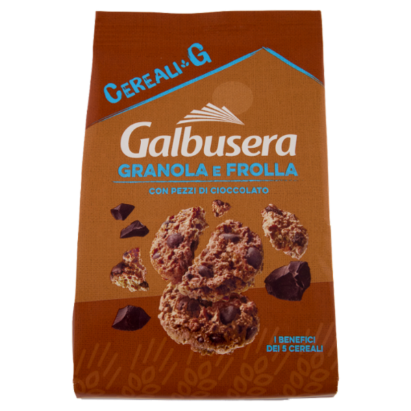 Galbusera Cereali G Granola e Frolla con Pezzi di Cioccolato 300 g
