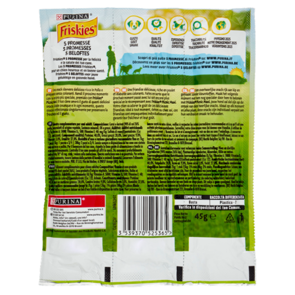 PURINA FRISKIES Picnic Maxi Pollo 3 snacks 45 g