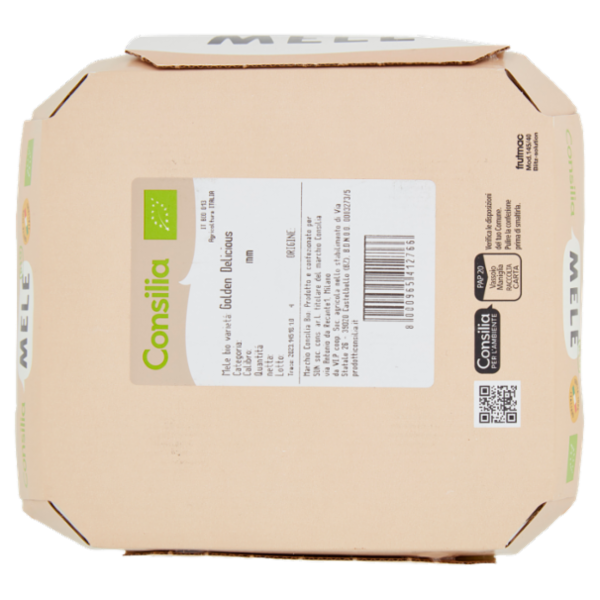 Consilia Mele Golden Delicious Calibro 70/80 Biologiche 800 g
