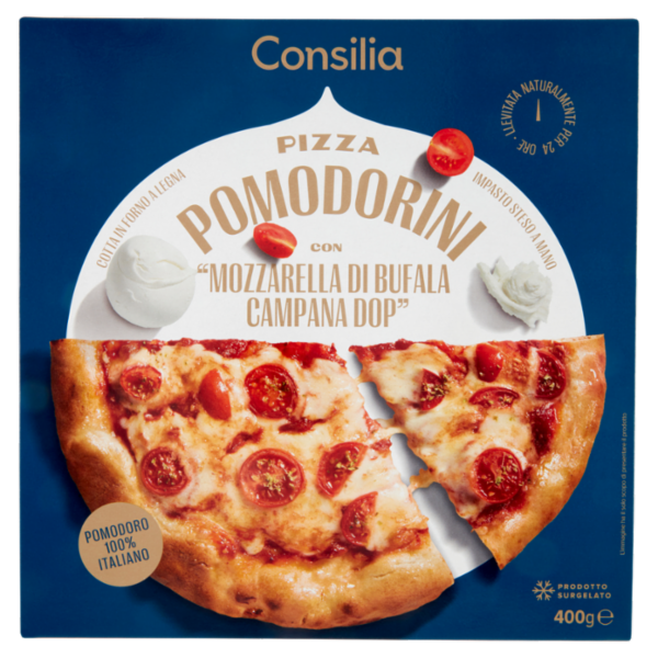 Consilia Optima Pizza Bufala D.O.P. e Pomodorini Surgelata 400 g