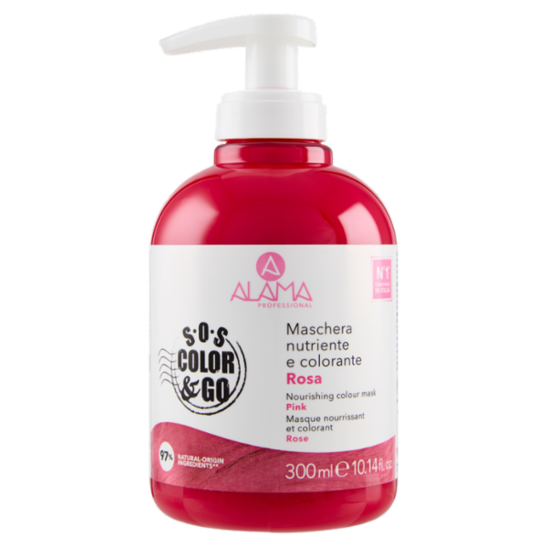 Alama Professional S.O.S. Color & Go Maschera nutriente e colorante Rosa 300 ml