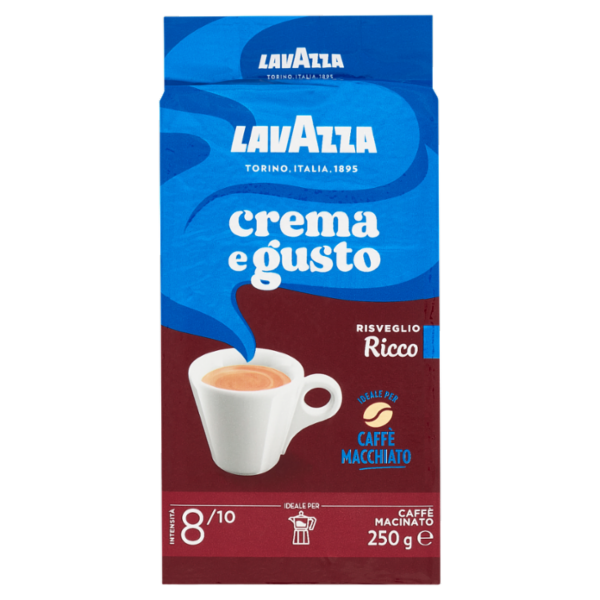 Lavazza crema e gusto Ricco Caffè Macinato 250 g