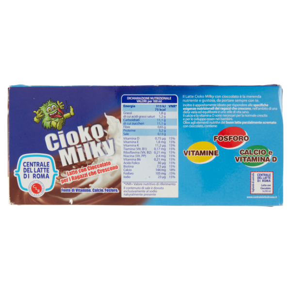 Centrale del Latte di Roma Cioko Milky Latte con Cioccolato 3 x 200 ml
