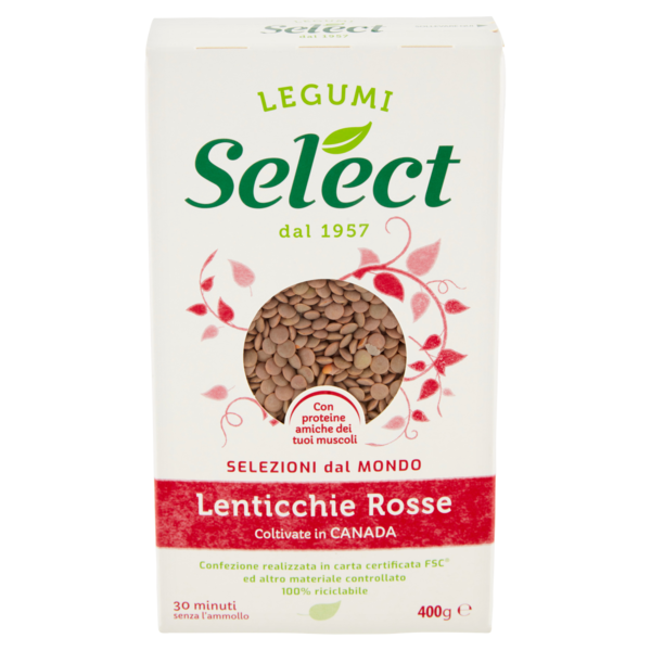 Select Selezioni dal Mondo Lenticchie Rosse 400 g