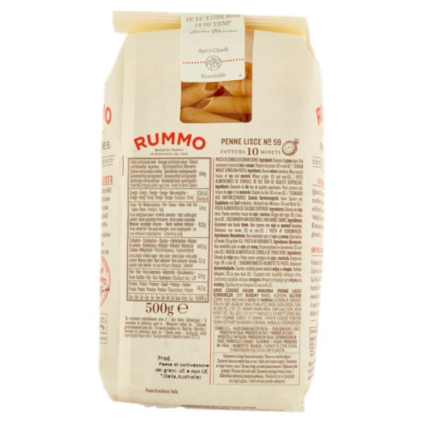 Rummo Penne Lisce N° 59 500 g