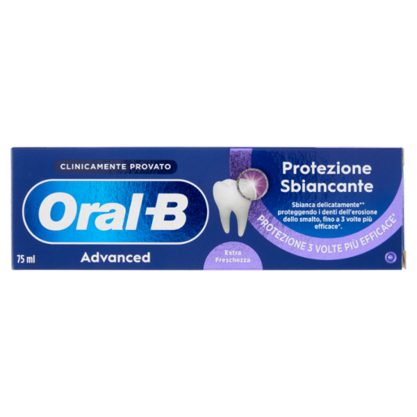 Oral-B Advanced Dentifricio Protezione Sbiancante Extra Freschezza 75 ml