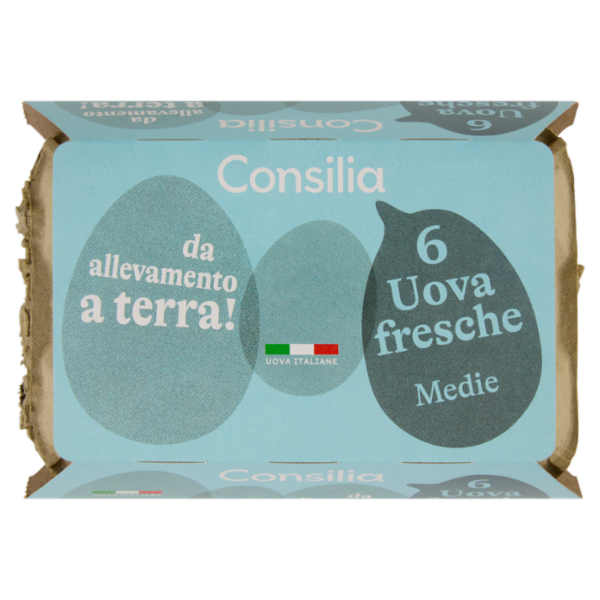 Consilia 6 Uova Fresche Medie da Allevamento a Terra