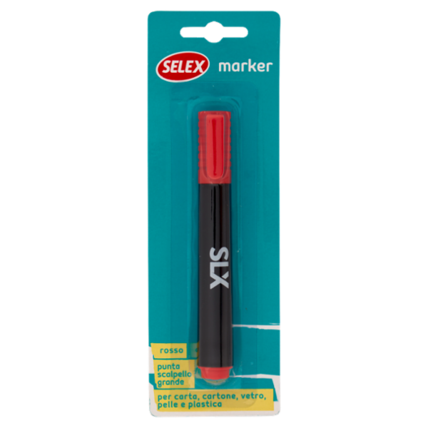 Selex Marker con Punta a Scalpello Rosso