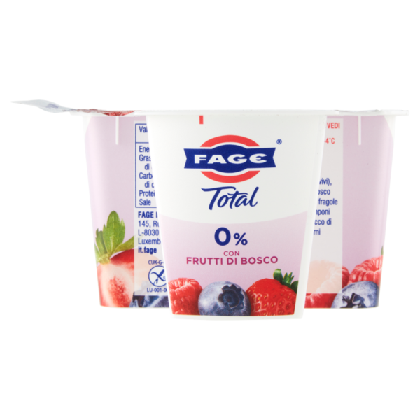 Fage Total 0% Grassi con Frutti di Bosco 150 g