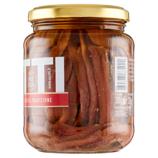 Zarotti Filetti di Alici Classici in Olio di Oliva 380 g