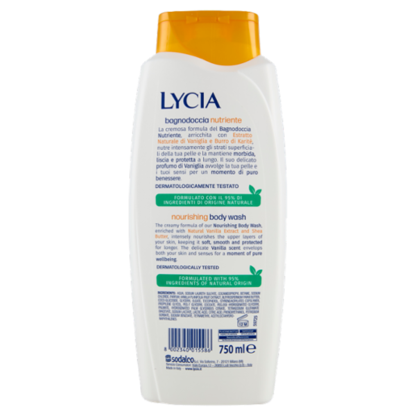 Lycia bagnodoccia nutriente Burro di Karitè e Vaniglia 750 ml
