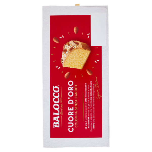 Balocco Cuore d'Oro Colomba Senza Canditi 700 g