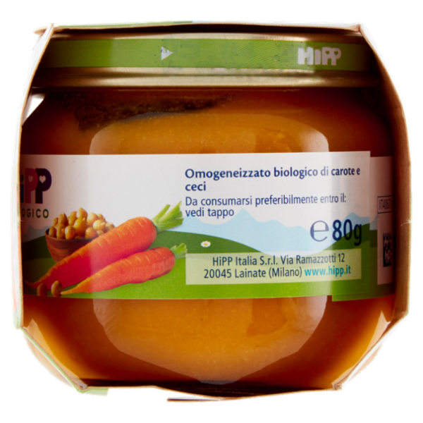 HiPP Biologico Carote e Ceci Omogeneizzato 2 x 80 g