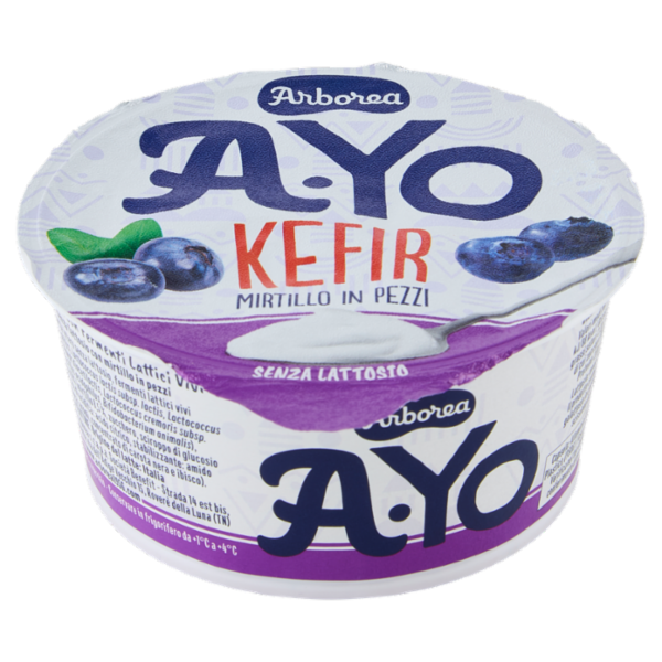 Arborea A-Yo Kefir Mirtillo in Pezzi Senza Lattosio 140 g