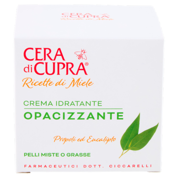 Cera di Cupra Ricette di Miele Crema Idratante Opacizzante Pelli Miste o Grasse 50 ml